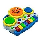 ToysEpic Drum Keyboard Piano Musical Toys Instruments + Piano Toy for Kids Music and Lights Baby and Toddler Toy Animal Sounds and Songs Best Gift for Kids, Multi Color