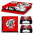 PS4 Console Skin PS4 Controller Skins DBZ Video Game Console Vinyl Sticker Wrap Decal Compatible with Playstation 4 Anime Son Goku