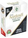 Nirdosh Herbal Cigarette 100% Tobacco Free & Nicotine Free - Natural Smoking Alternative For Relieve Stress & Mood Enhancer Product for Smokers - Premium Flavor - 20 Cigarettes