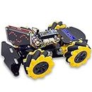 Adeept Robot Building Kit 4WD Omnidirezionale Mecanum Ruote Auto per ESP32-S3 Banana Pi PicoW-S3 STEM Remote & APP Controlled Set Robot con codice Python PDF Robot per bambini Ragazzi Ragazze Regali