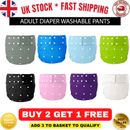 Adult Nappy Diaper Washable Incontinence Pants Pad Knickers Adjustable Reusable