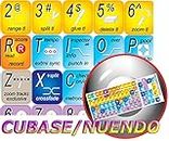 STEINBERG CUBASE/NUENDO KEYBOARD STICKERS SHORTCUTS FOR DESKTOP, LAPTOP AND NOTEBOOK