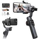 Zhiyun Smooth 5 Combo Gimbal Stabilizer, 3-Axis Handheld Smartphone Gimbal with Grip Tripod Vlog LED Fill Light for iPhone Android