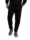 Fruit of the Loom Men's Eversoft Fleece Sweatpants & Joggers with Pockets, Moisture Wicking & Breathable, Sizes S-4x, Joggers - Black, XX-Large