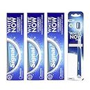 Signal White Now Dental Care Set (3 Toothpastes + 1 Toothbrush for an Instant Whiter Smile & Enamel-Gentle Teeth Whitening) 1 Pack