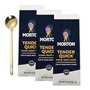 Morton Curing Salt, Tender Quick Home Meat Cure, 2 Pound - Pack of 3 with Stainless Steel Spoon - 13.5cm - Gold_1
