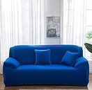 House of Quirk Universal Stretch Sofa Cover Big Elasticity Sofa Covers Solid Classic for Sofas Universal Elastic Polyester Furniture (Tripe Seater,185-230, Royal Blue)