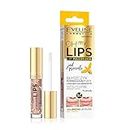 Eveline Cosmetics Oh! My Lips Lip Gloss Thicker Lips with Hyaluronic Acid and Bee Poison | 4.5ml | Lip Plumper for More Volume | Fuller Lips | Lip Care | Silky Shine