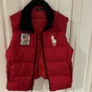 polo Ralph Lauren Downhill Alpine Ski Jacket Red puffer vest XL mens pre owned 