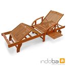 Sun lounger garden lounger relaxation beach lounger garden furniture eucalyptus wood FSC