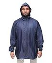 Goodluck Waterproof Rain Jacket (3XL, NavyBlue)