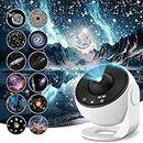 Mexllex Galaxy Projector Light with 12 Film Discs, Planetarium Star Projector, Starry Sky Night Light, Nebula/Moon/Celestial Galaxy Projector for Adults Kids Bedroom Decoration