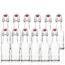 Beer bottles with Easy Flip Top | 16 Oz Glass Bottle Set with Airtight Cap