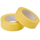 Lichamp 2-Pack Automotive Refinish Masking Tape Yellow 36mm x 55m, Cars Vehicles Auto Body Paint Tape, Automotive Painters Tape Bulk Set 1.4-inch x 60 Yards x 2 Rolls