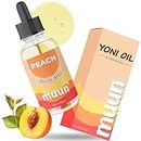 Yoni Oil - Ph Balance and Wetness Moisturizer and Soothes - Vaginal Odor Eliminator Hygiene Intimate Deodorant for Women Herbal Blend Feminine Oil (Peach Oil)