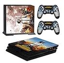 Fox Micro® PS4 Pro Console Pubg Skin Decal Vinal Sticker & 2 Controller Decal Vinyl Protective Covers Stickers for PlayStation 4 Pro