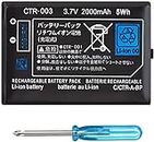 HDCKU Battery Replacement Compatible for Nin 3DS CTR-003 with Tool Kit Pack(Not compatiable with 3DS XL SPR-003)