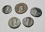 Lot of 5 Ancient Roman Coins FREE SHIPPING