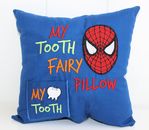 My Tooth Fairy Pillow | Personalised | Spiderman Tooth Pillow |  1st Name FREE