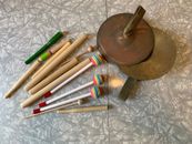 Children’s Wooden Musical Instruments Lot Home School Percussion 7" Cymbals