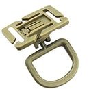 Nema 360 Degree Rotation D-Ring Buckle MOLLE - Sand Colour - Pack of Five
