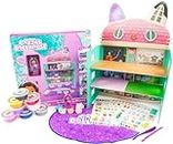 Gift Idee® Gabby's Dollhouse - Juego de arcilla para casa de muñecas, regalos creativos para niñas con arcilla seca al aire y herramientas de modelado, kits de manualidades para casa de muñecas, artes