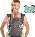 Infantino Flip Advanced 4-in-1 Convertible Baby Carrier, Light Grey