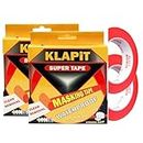 KLAPiT WATERPROOF: High Precision Masking Tape, Industrial Painter’s Tape, 24mm x 50m - Perfect for Automotive Refinish, Home, Arts, Crafts, DIY Projects & More! [Red, 2 Rolls]