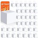 VOISEN Suggestion Boxes,6 Pack Ballot Box with Slot, Donation Box for Fundraising,Cardboard Raffle Box with Slot and Removable Header for Collecting Business Card Voting Contest (White)