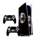 GADGETS WRAP Printed Vinyl Skin Sticker Decal for Sony PS5 Playstation 5 Disc Edition Console & 2 Controller (Skin Only, Console & Controller not Included.) - New Robo Multicolor