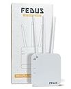 FEDUS 4G Mobile Sim Based Router with 5dbi Triple Antenna 150 Mbps Speed Plug and Play Unlocked Wi-Fi Router with SIM Card Slot No Configuration Required Support All 4G Sim Card, NVR, DVR, Camera
