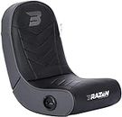 BraZen Predator Gaming Chair 2.0 Altoparlanti Bluetooth Surround Sound Pieghevole PU Leather Floor Rocker Esports Sedia per Bambini Marchio Britannico-Grigio Gioco, Poliuretano, Adult, Adolescente