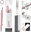 LALOCAPEYO 7 in 1 Airpod Pro Cleaner Kit with Spray, Multi-Function Electronic Keyboard MacBook Laptop Screen Earbud Cleaner Kit Tool with Cleaning Pen Brush for iPod,Phone,Tablet,PC,Computer (Pink)