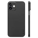 memumi Case per iPhone 12 (Two Camera), Cover per iPhone 12 2020, Materiale PP Slim Custodia 0.3mm Ultra Sottile Cover, Anti-Graffio e Resistente alle Impronte Digitali Caso, Black(6.1'')