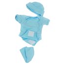 Blue Romper Socks Hat Set pour vêtements de poupée bébé fille Reborn
