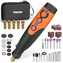 Vastar Rotary Tool Cordless, with 51 Pcs Accessories, 3.7V Power Rotary Tool Kit Potable Grinder, Rotary Multi Tool Kit with LED Light, Varible Speed 6000-21000 RPM for Craft, DIY, Gifts for Men