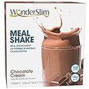 WonderSlim Meal Replacement Shake, Chocolate Cream, 15g Protein, 24 Vitamins & Minerals, Gluten Free (7ct)