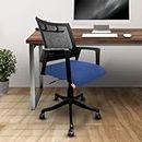 PopularMart Mesh Meduim Back Revolving Chair for Office/Gaming/Computer/Home/Desk/Study | Executive Chair Height Adjustable (Black&Blue, 889, DIY)