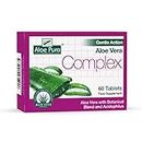 Aloe Pura Aloe Vera Gentle Action Complex Tablets, Natural, Vegetarian, Cruelty Free, Food Supplement, Botanical Blend, 60 Tablets