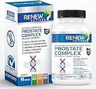 Renew Actives Prostate Complex, Relieve BPH Naturally W/ Saw Palmetto, Beta-Carotene, Urologist Approved Prostate Supplements for Men, Helps Decrease Bathroom Trips Day & Night, Made in Canada, 90 Count