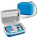 Leayjeen Digitalkamera Kamera Schutzhülle, für YISENCE/Yixinxin/LanteXG/Aomdom/HICSHON/Aomdom, unterwasserkamera Tasche,Eva-Hartschalendesign(nur Hülle) Blau