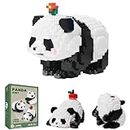 Hojalis Mini Panda Bloques Construccion 3 en 1, 940 Piezas Mini Ladrillos de Juguete, Construcciones para Niños, Mini Bloques de Construcción de Animales para Adultos y Niños (Stil 1)