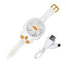 GLAN Mini USB Rechargeable Watch Fan Pocket Fan for Indoor/Outdoor Use for Boys and Girls Multicolor