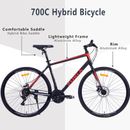 21 Speed Hybrid bike Disc Brake 700C Road Bike