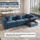 GUYI Large Sofa Convertible Sectional Couches Sofas Set Storage For Living Room