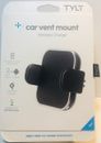 TYLT Car Vent Mount Qi Wireless Charger 5W iPhone Samsung Adjustable Black 5V 