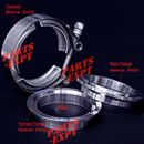 Exhaust Downpipe 2.5inch V-band Clamp & Stainless Steel 2.5” Flange Male-Female