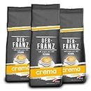 Der-Franz Crema Coffee, whole bean, 3 x 500 g