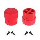 KAMIER Upgraded Plastic Tips Replacement for Razor Crazy Cart XL DLX Shift Drifter Cart Stabilizing Post Kids Electric Go Kart Front Plastic Post Parts Red (Set of 2) Part W25143490214