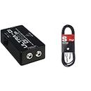 Behringer DI400P Ultra-DI Passive DI Box & Stagg SAC3PS DL 3m/10 ft Deluxe Jack to Jack Instrument Cable